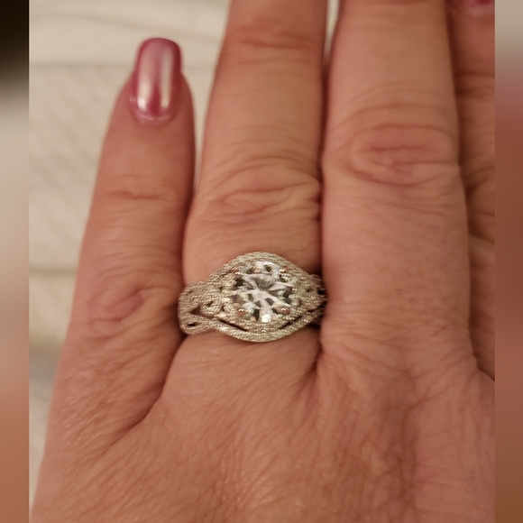 Sz 9, White Cubic Zirconia Rhodium Over Sterling Silver Ring 4.72ctw, NWT - Picture 15 of 15